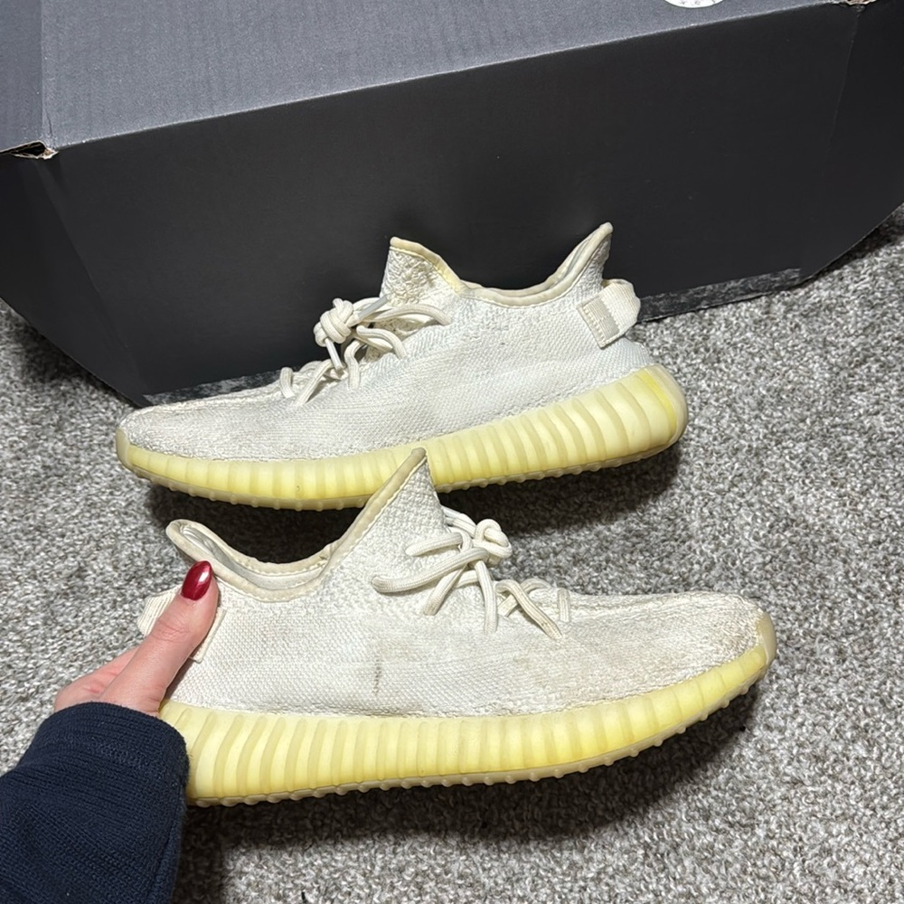 Yeezys triple white